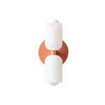 Luminária de parede nórdica de iluminação direcional, com design escandinavo sofisticado e acabamento refinado. Rosa