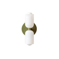 Luminária de parede nórdica de iluminação direcional, com design escandinavo sofisticado e acabamento refinado. Verde