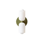 Luminária de parede nórdica de iluminação direcional, com design escandinavo sofisticado e acabamento refinado. Verde