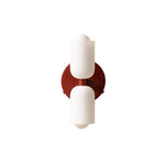 Luminária de parede nórdica de iluminação direcional, com design escandinavo sofisticado e acabamento refinado. Vermelho