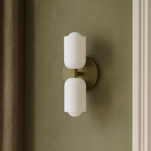 Luminária de parede nórdica de iluminação direcional, com design escandinavo sofisticado e acabamento refinado.