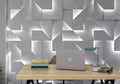 Luminária de parede tridimensional com iluminação suave e design contemporâneo para criar ambientes deslumbrantes.