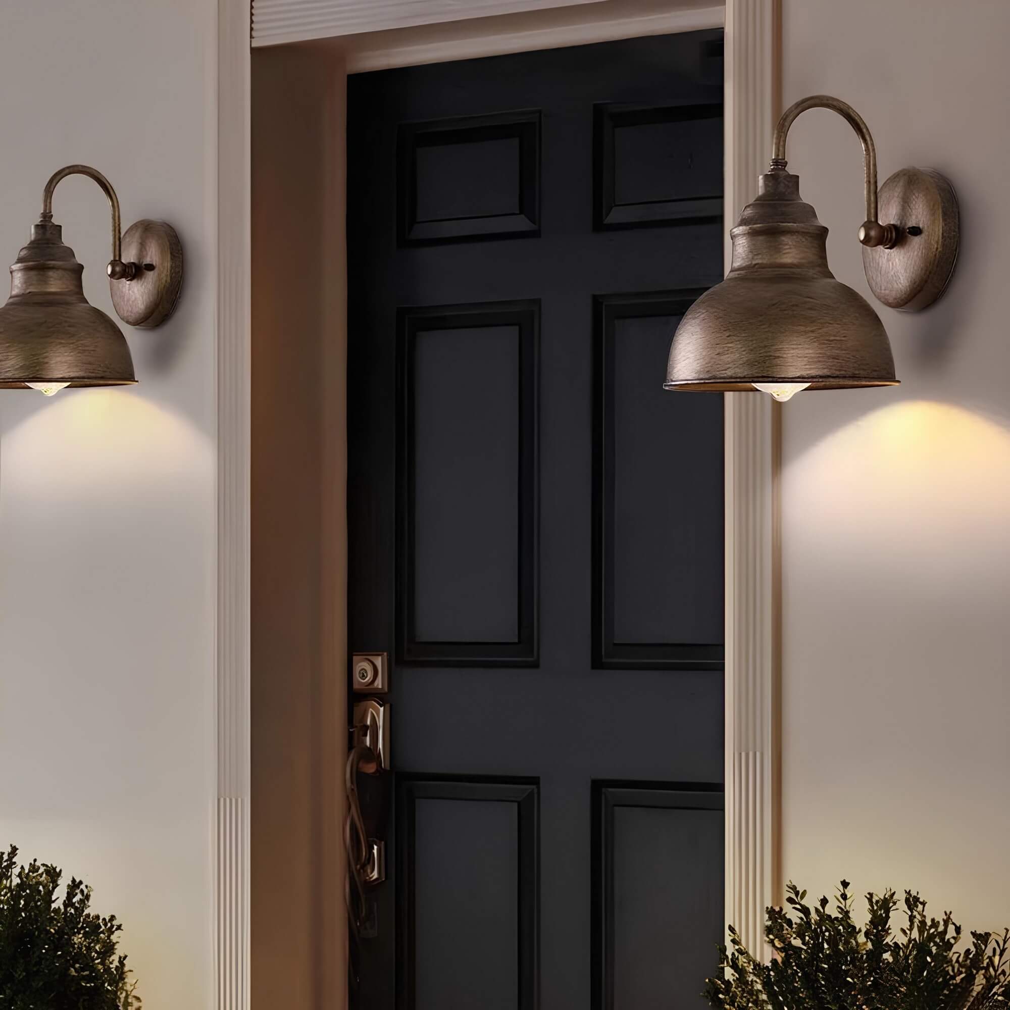 Luminária de parede vintage sofisticada | Iluminação exterior elegante e resistente à ferrugem para embelezar pátios e jardins. Cobre