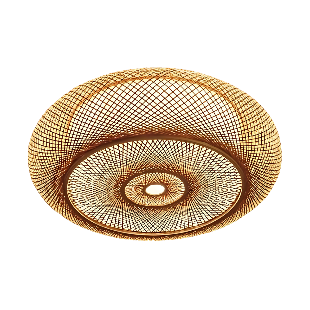 Luminária de teto: A Tranquilidade do Bambu 4 Lâmpadas 50cm