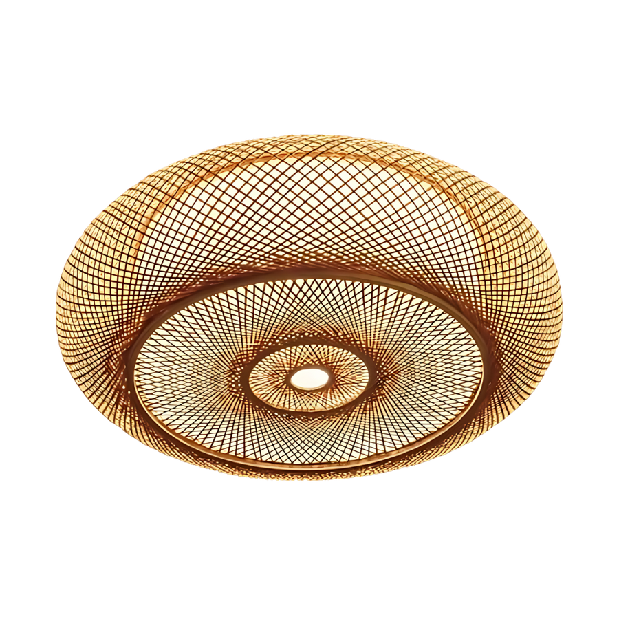 Luminária de teto: A Tranquilidade do Bambu 4 Lâmpadas 50cm
