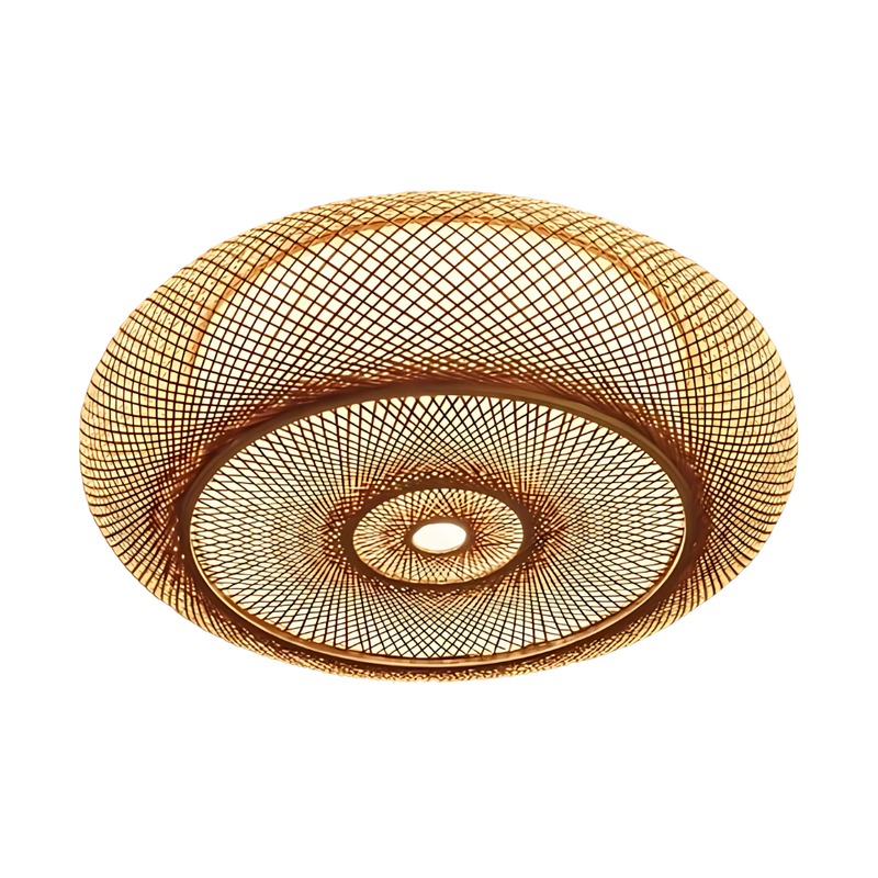 Luminária de teto: A Tranquilidade do Bambu 4 Lâmpadas 50cm