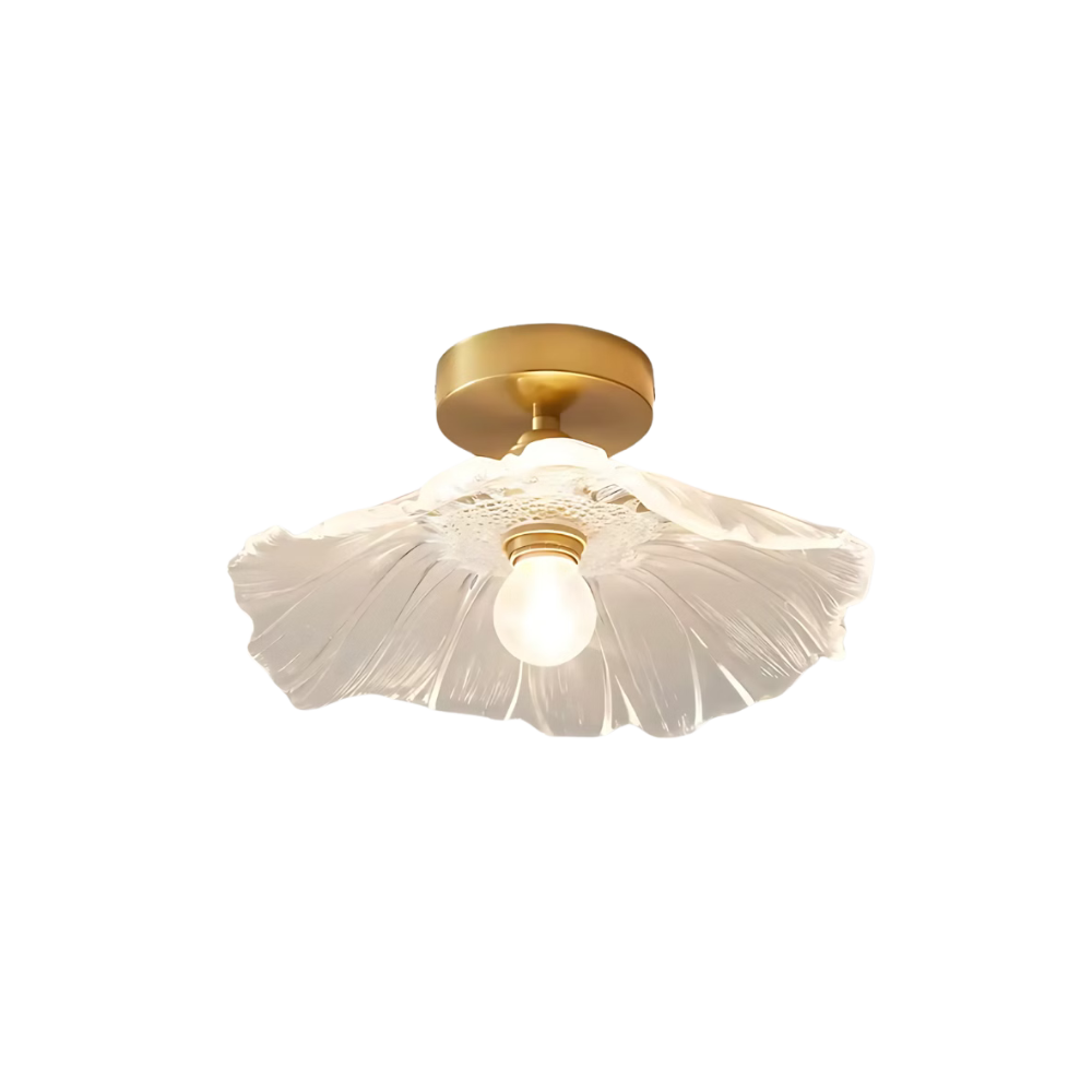 Luminária de teto Flor Dourada