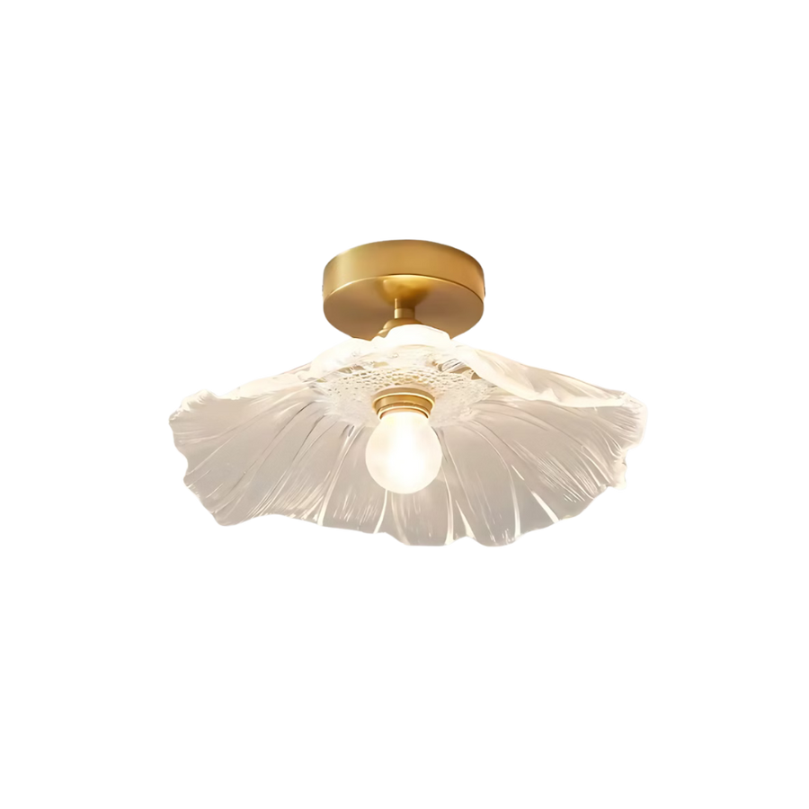 Luminária de teto Flor Dourada