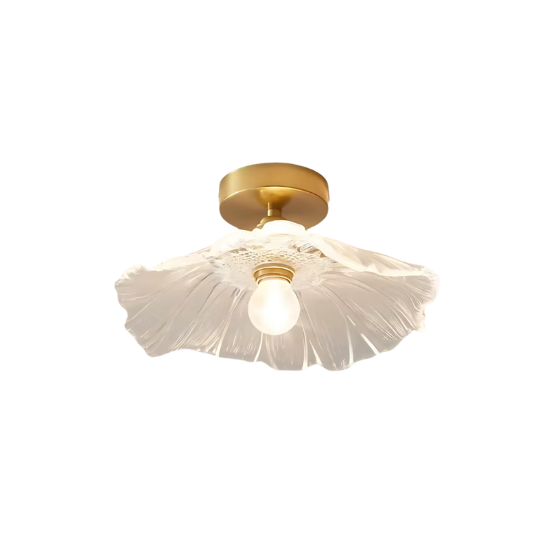 Luminária de teto Flor Dourada