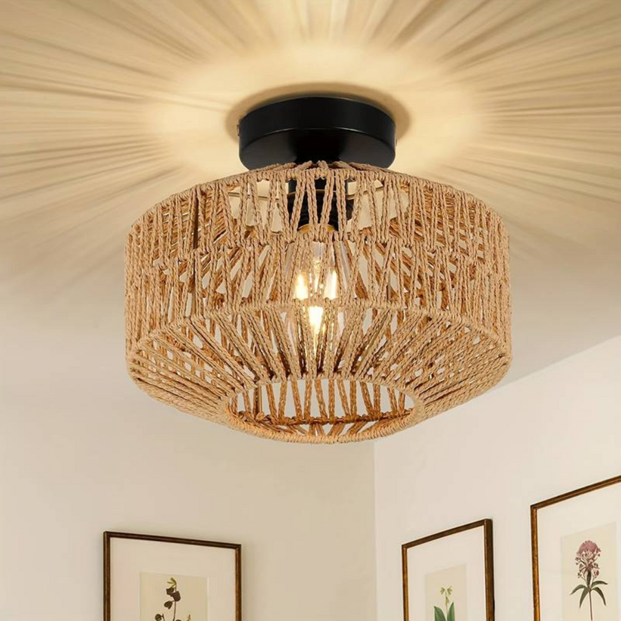 Luminária de teto Trançada