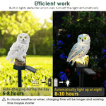 Luminária externa Coruja Solar (Conjunto com 2)