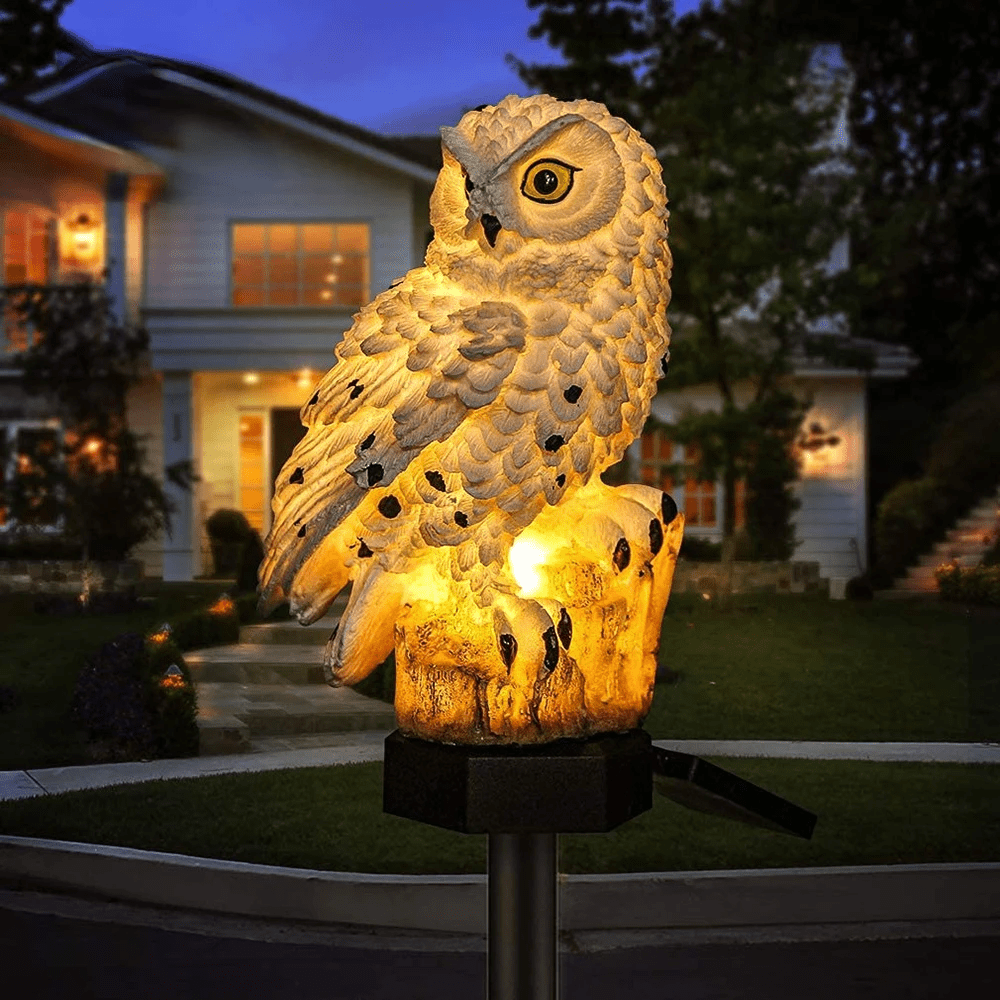 Luminária externa Coruja Solar (Conjunto com 2)