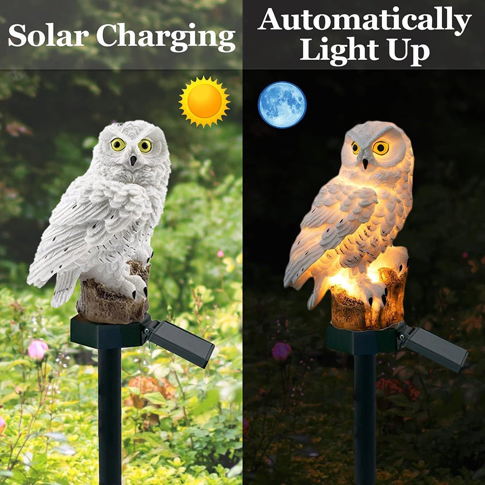 Luminária externa Coruja Solar (Conjunto com 2)
