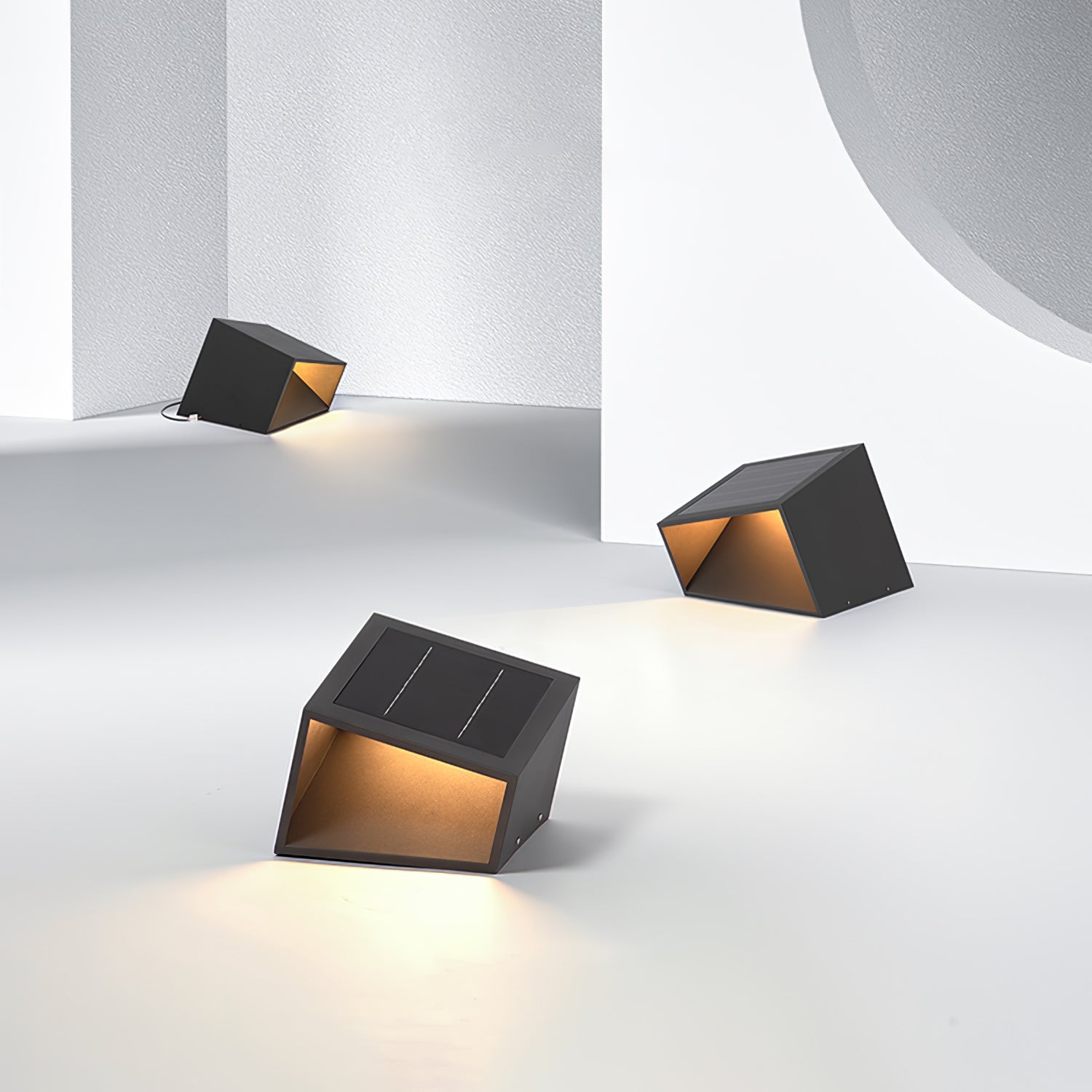 Luminária externa Cubo de Jardim solar