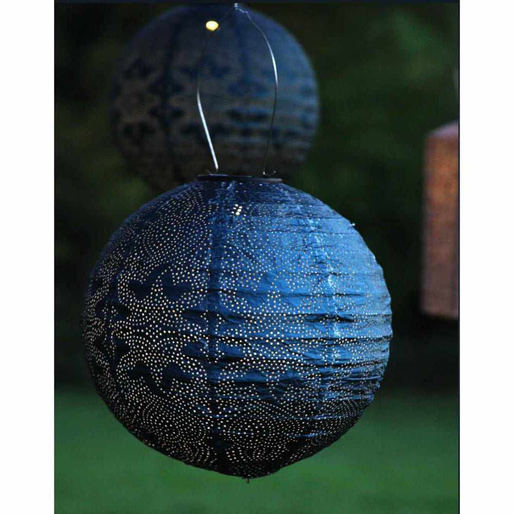 Luminária externa Globo Solar Estilizada