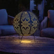 Luminária externa Globo Solar Estilizada