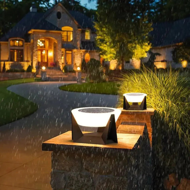 Luminária externa – Iluminação solar para jardins (alimentada por energia solar)