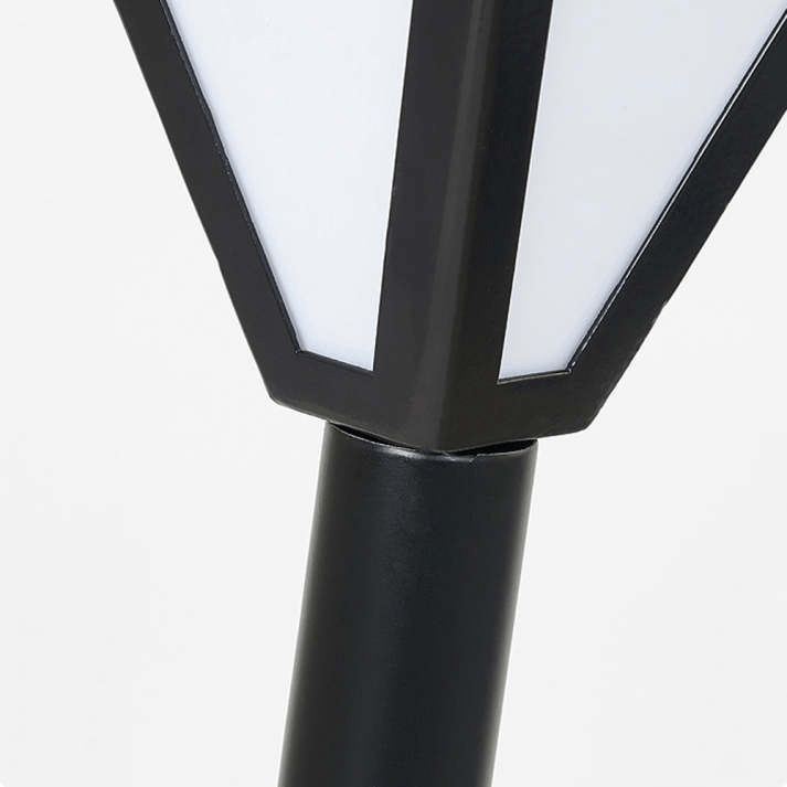 Luminária externa LED Contemporânea Orr Design em Metal e Acrílico Preto