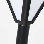 Luminária externa LED Contemporânea Orr Design em Metal e Acrílico Preto