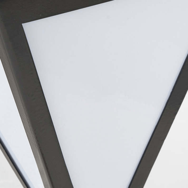 Luminária externa LED Contemporânea Orr Design em Metal e Acrílico Preto