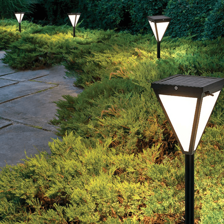 Luminária externa LED Contemporânea Orr Design em Metal e Acrílico Preto