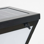 Luminária externa LED Contemporânea Orr Design em Metal e Acrílico Preto