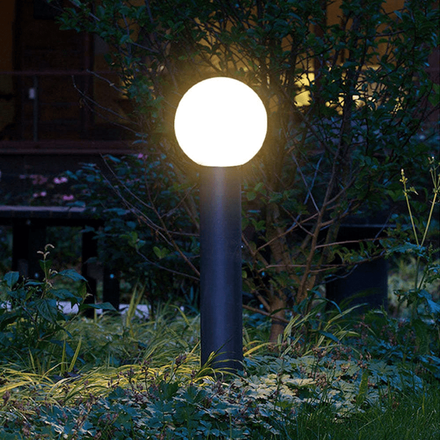 Luminária externa LED Moderna com Design Metálico Preto em Forma de Pena