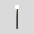 Luminária externa LED Moderna com Design Metálico Preto em Forma de Pena