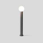 Luminária externa LED Moderna com Design Metálico Preto em Forma de Pena