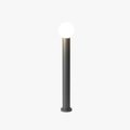 Luminária externa LED Moderna com Design Metálico Preto em Forma de Pena