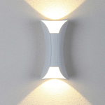 Luminária externa LED em alumínio resistente à água para áreas externas. Branco
