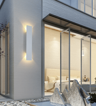 Luminária externa LED resistente à água para parede