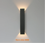 Luminária externa LED resistente à água para parede