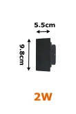 Luminária externa LED resistente à água para parede