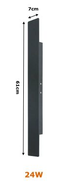Luminária externa LED resistente à água para parede