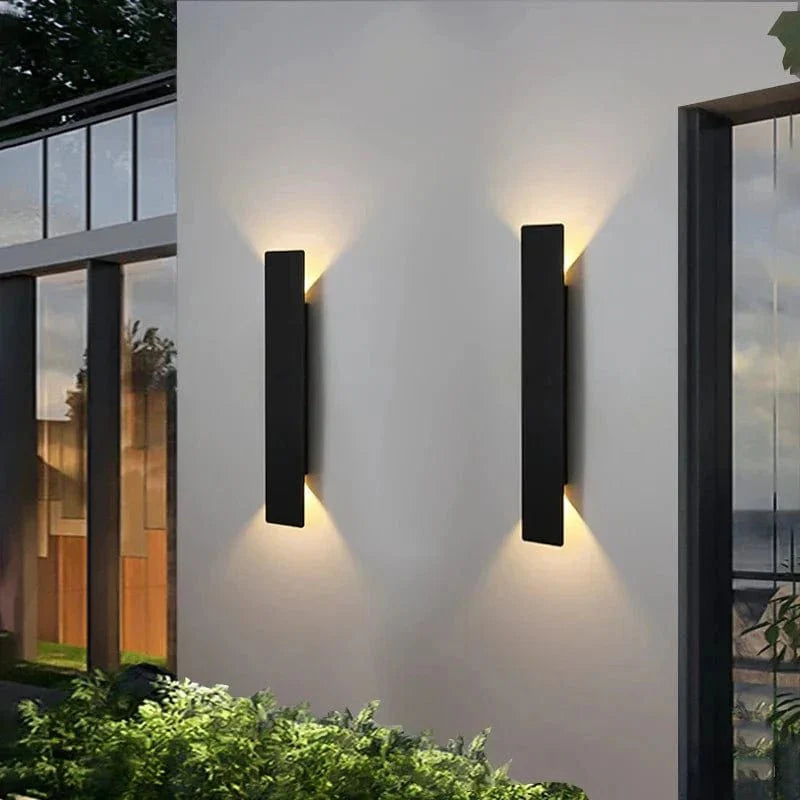 Luminária externa LED resistente à água para parede