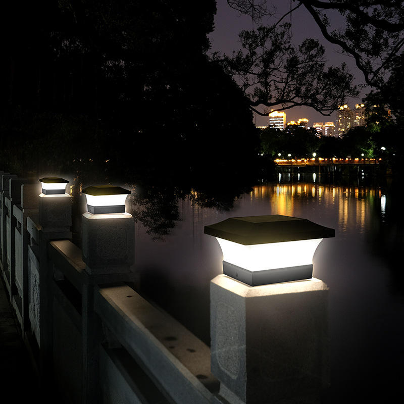 Luminária externa Nugee Short | Luminária solar para ambientes externos