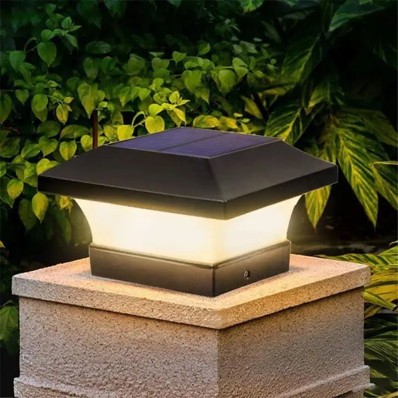 Luminária externa Nugee Short | Luminária solar para ambientes externos
