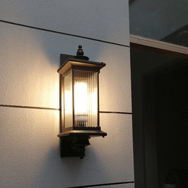 Luminária externa Retangular Vintage para Áreas Externas