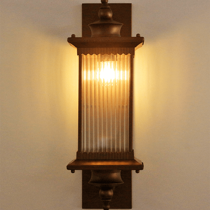 Luminária externa Retangular Vintage para Áreas Externas