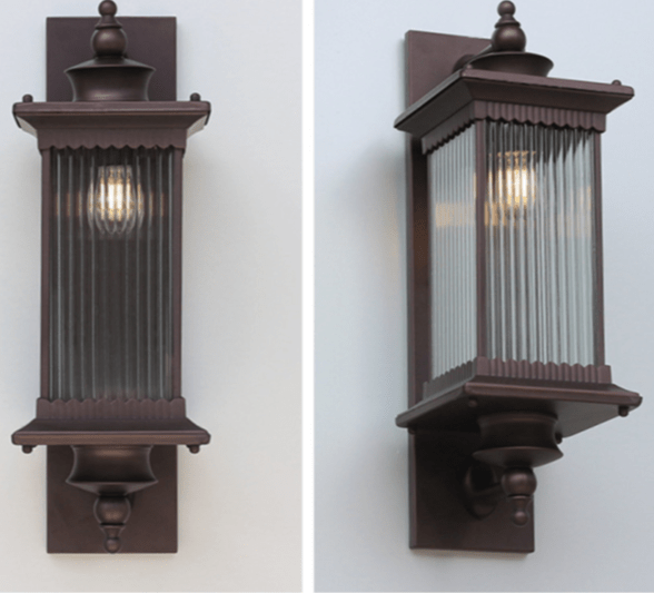 Luminária externa Retangular Vintage para Áreas Externas