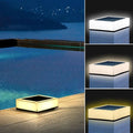 Luminária externa Solar Plana