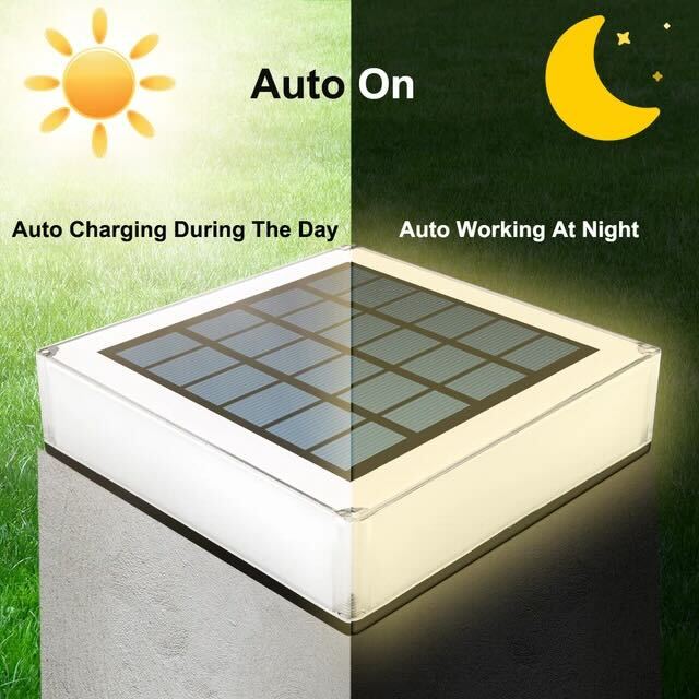 Luminária externa Solar Plana