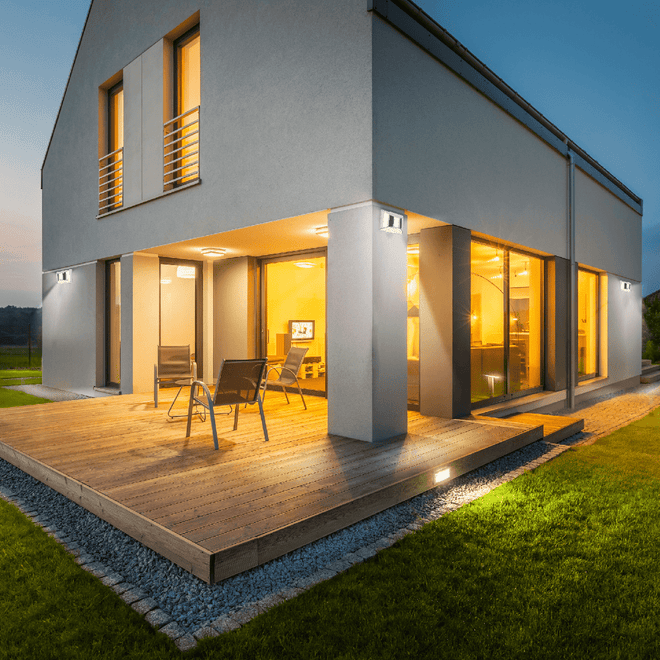 Luminária externa Solar com LED