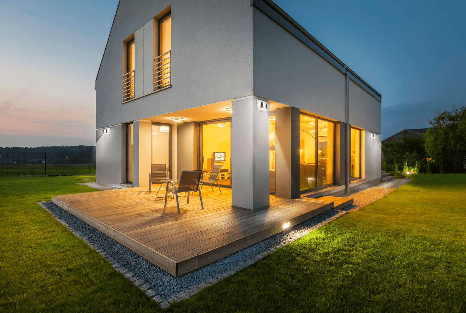 Luminária externa Solar com LED