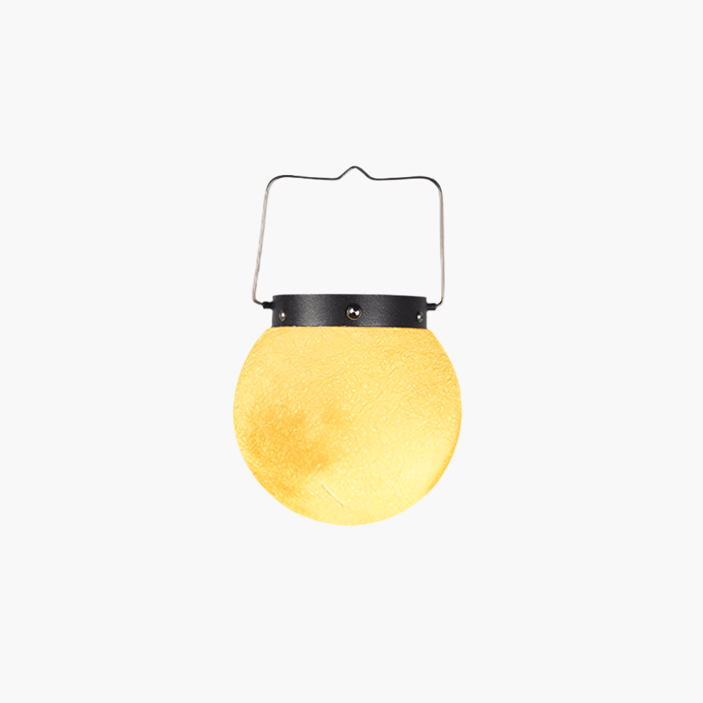 Luminária externa contemporânea Elif Lustre Dourado em Metal e Resina C - Diâmetro 25cm (9.8") Conectada