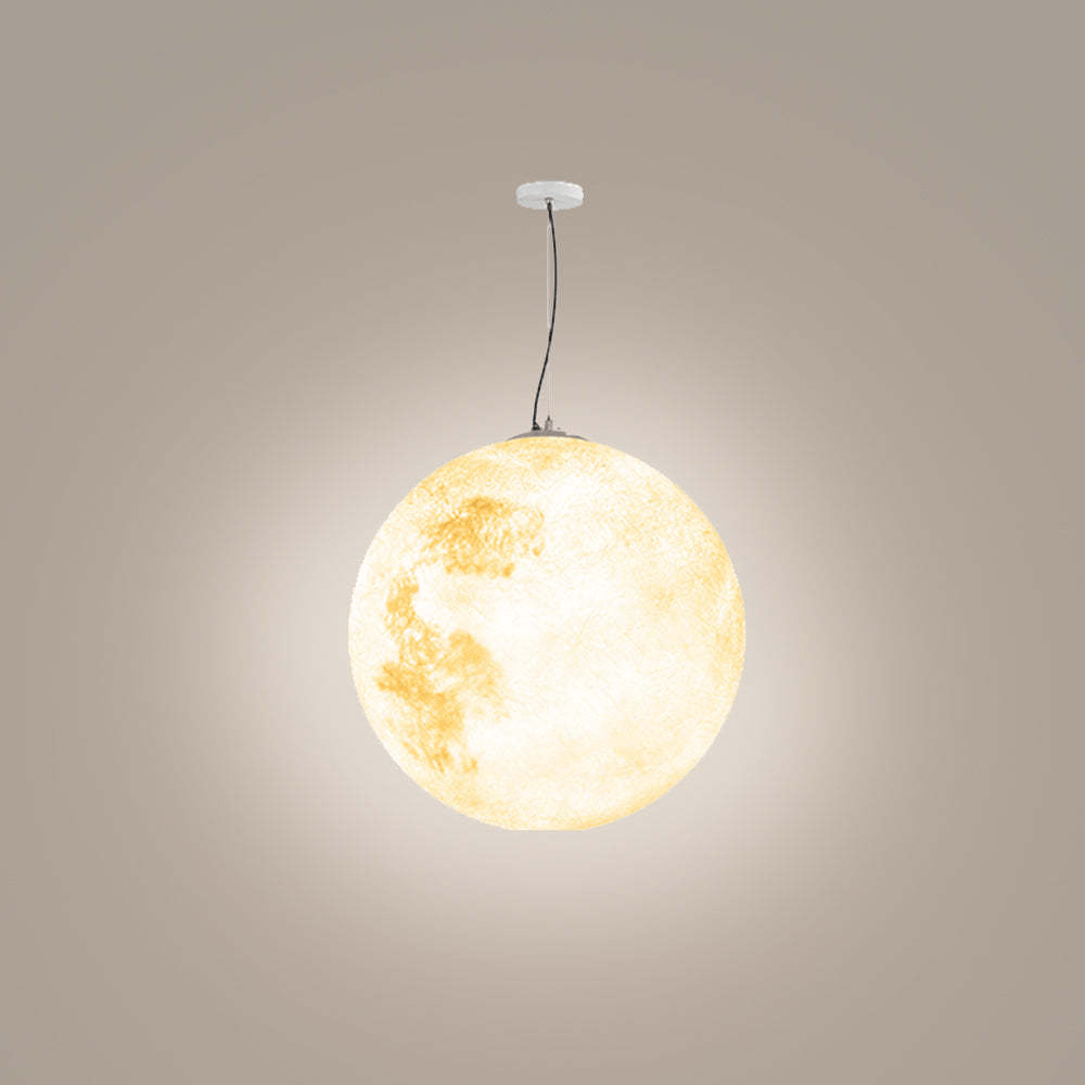 Luminária externa contemporânea Elif Lustre Dourado em Metal e Resina