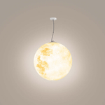 Luminária externa contemporânea Elif Lustre Dourado em Metal e Resina