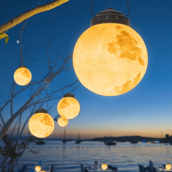 Luminária externa contemporânea Elif Lustre Dourado em Metal e Resina