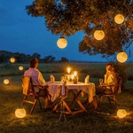 Luminária externa contemporânea Elif Lustre Dourado em Metal e Resina